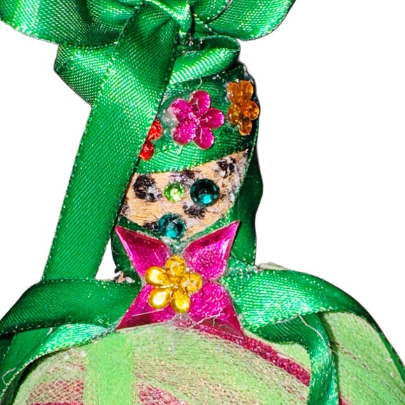Merry & Lime Retro Jewel Adorned Christmas Tree Ornament - Picture 13 of 15